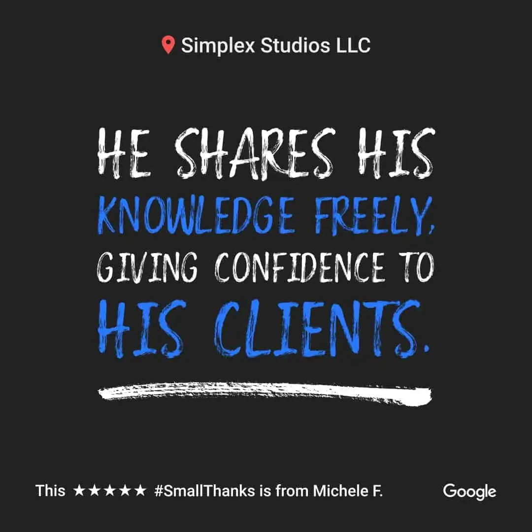 Simplex Studios google review